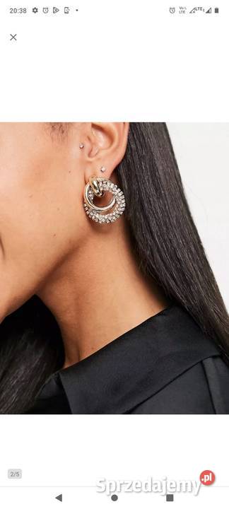ASOS Bogato zdobione kolczyki biznesowe z Kraków