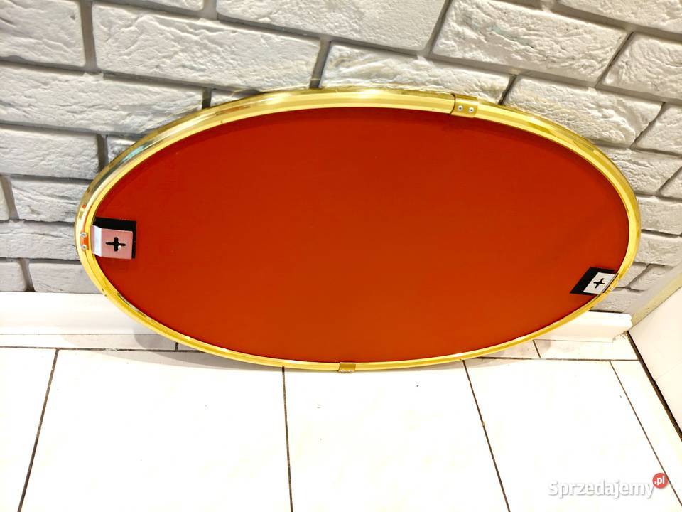 Owalne lustro z lat 60 80x51midcentury modern Kalisz