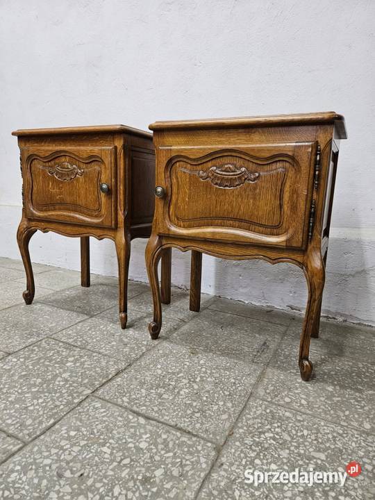 Dwie ludwikowskie szafki nocne nakastliki Nowy Sącz sprzedam