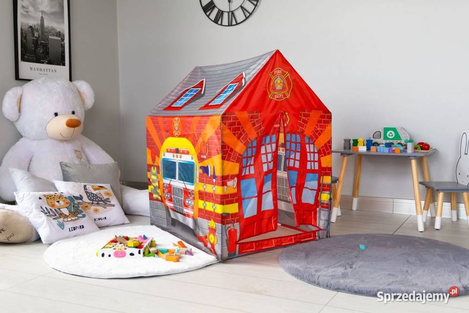 Namiot dzieci domek strażaka Iplay Pozostałe