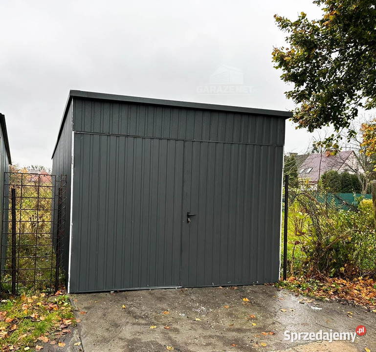 GARAŻ BLASZANY 3X6 BRAMA DWUSKRZYDŁOWA ANTRACYT małopolskie sprzedam