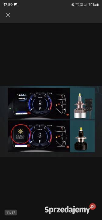 Żarówki samochodowe Xstorm H7 160 W LED Lubin sprzedam