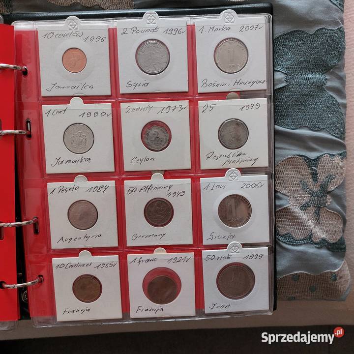 Monety dwa albumy również luzem Skierniewice