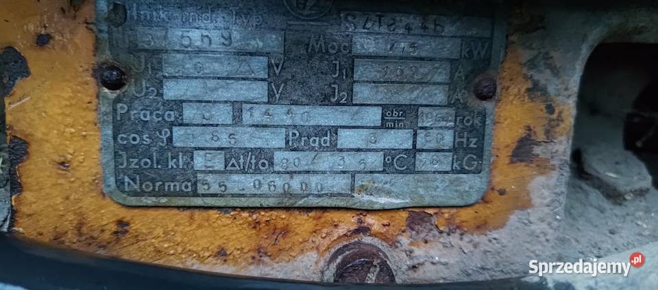 Silnik elektryczny 74 KW Ślesin