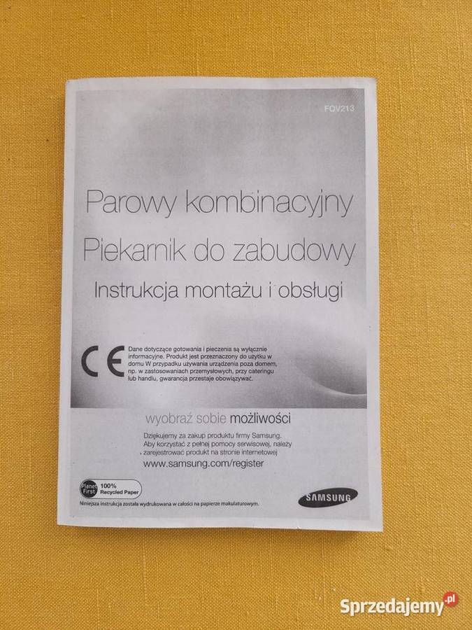 Instrukcja obsługi i montażu piekarnika SAMSUNG Warszawa