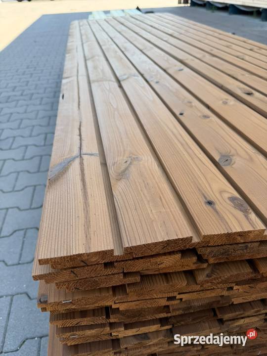 Deska elewacyjna drewniana thermo sosna KL BC Okładziny elewacyjne