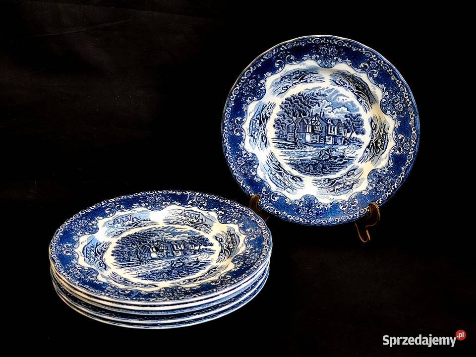 Talerz angielski płaski Grindley Porcelana i szkło Chełm