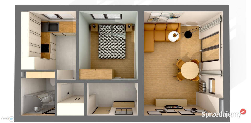 Ogłoszenie mieszkanie 42m2 2 pokoje Kielce