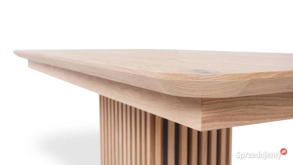 Stół Arcadia dębowy 200 x 90 2 x 40 Woźniki