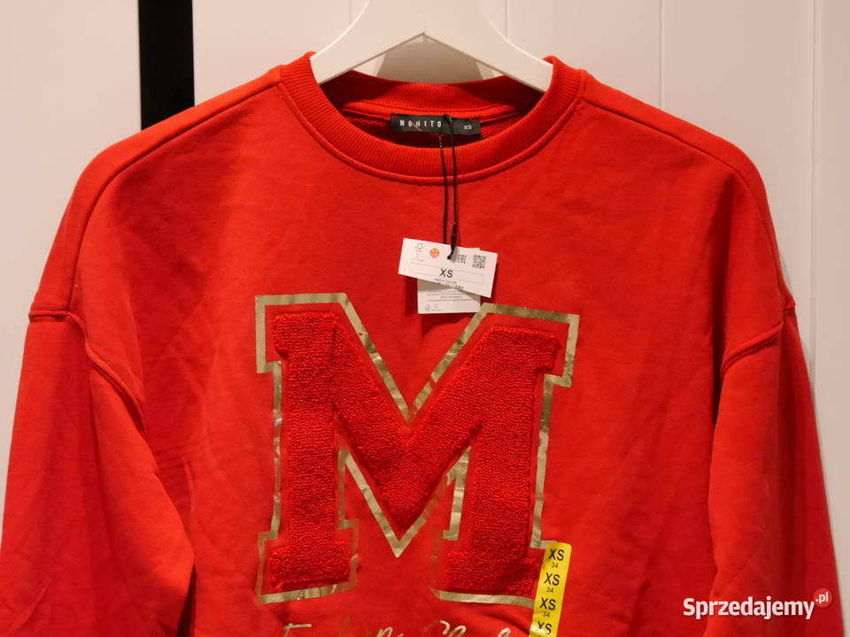 Mohito piękna krótka czerwona bluza 34 XS Rozmiar 34(XS) dolnośląskie Wrocław sprzedam