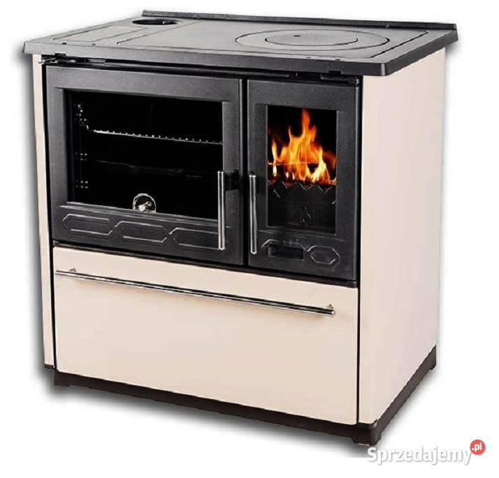 PLAMEN 850 GLAS kremowa kuchnia żeliwna na Budownictwo i akcesoria Wałbrzych sprzedam