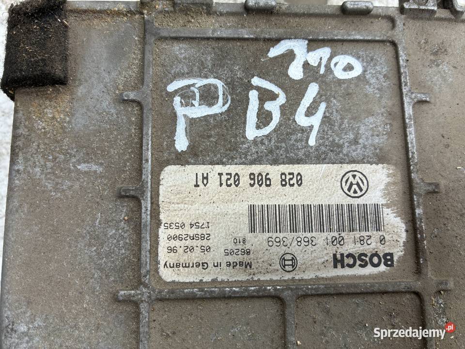 Komputer Sterownik Silnika Volkswagen Passat B4 osobowe Pozostałe Wisznice