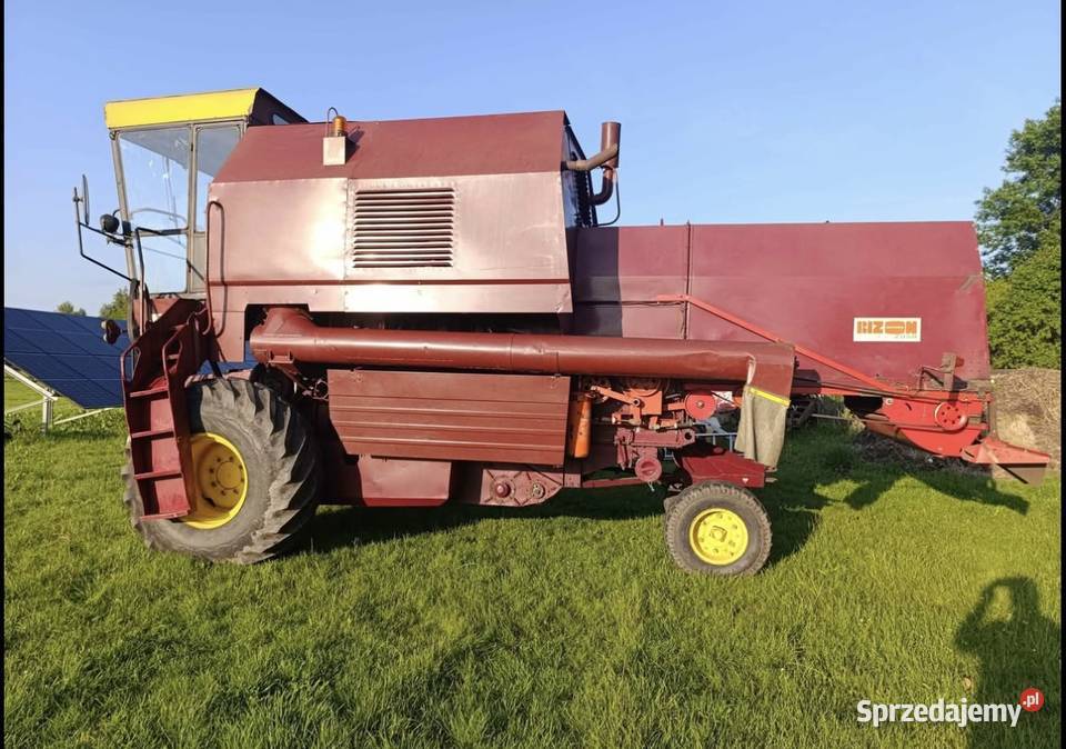 Bizon rekord z058 1986 z hederem i wózkiem Mstyczów