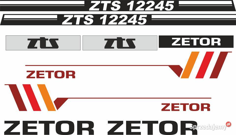 Naklejki zts zetor 12245 super mocne zamienniki Bydgoszcz