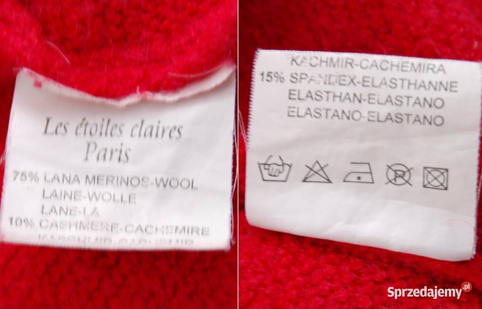 Les Etoiles Claires Paris sweter damski czerwony Lublin