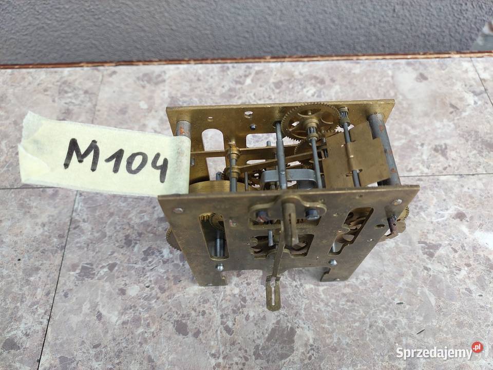 M104 Mechanizm starego zegara ściennego HAU