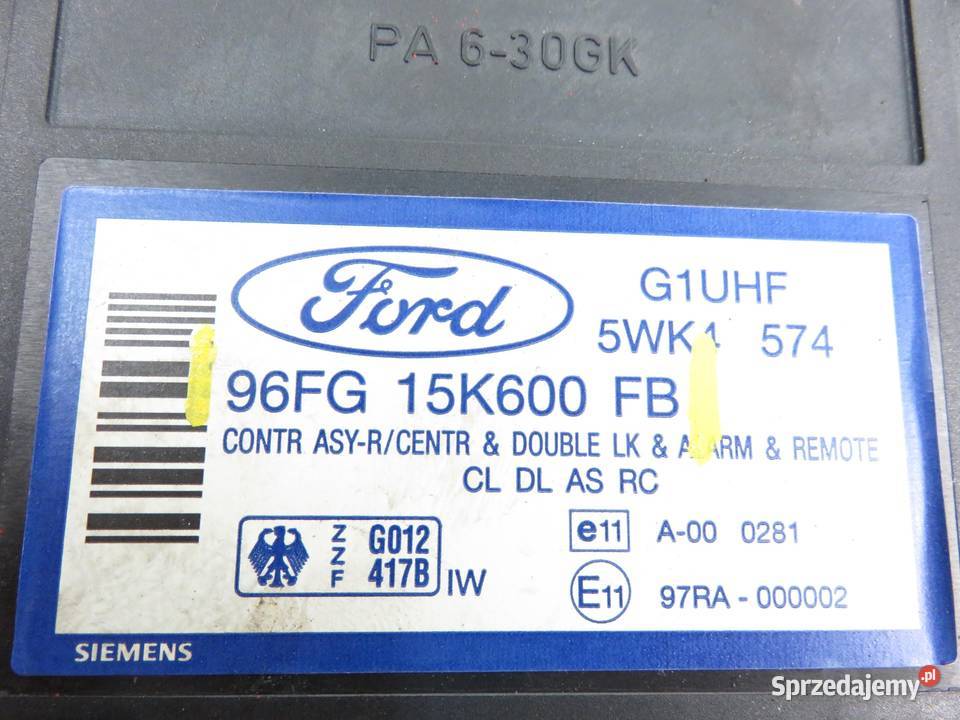 MODUŁ KOMFORTU FORD PUMA I EC 96FG15K600FB