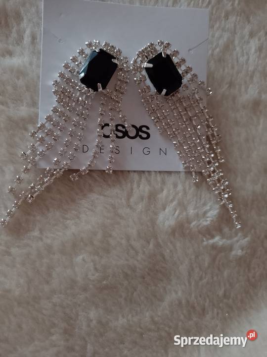 ASOS Długie Bogato zdobione kolczyki wieczorowe małopolskie Kraków sprzedam