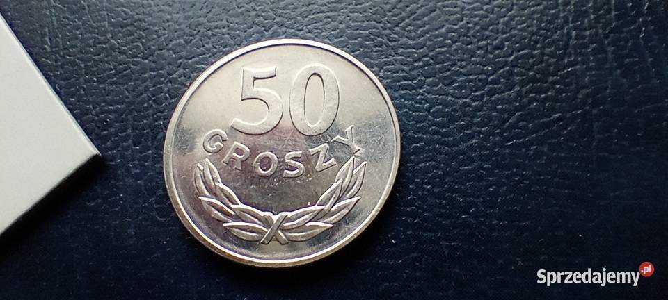 Stare monety 50 groszy 1982 PRL Polska cudo Lesko