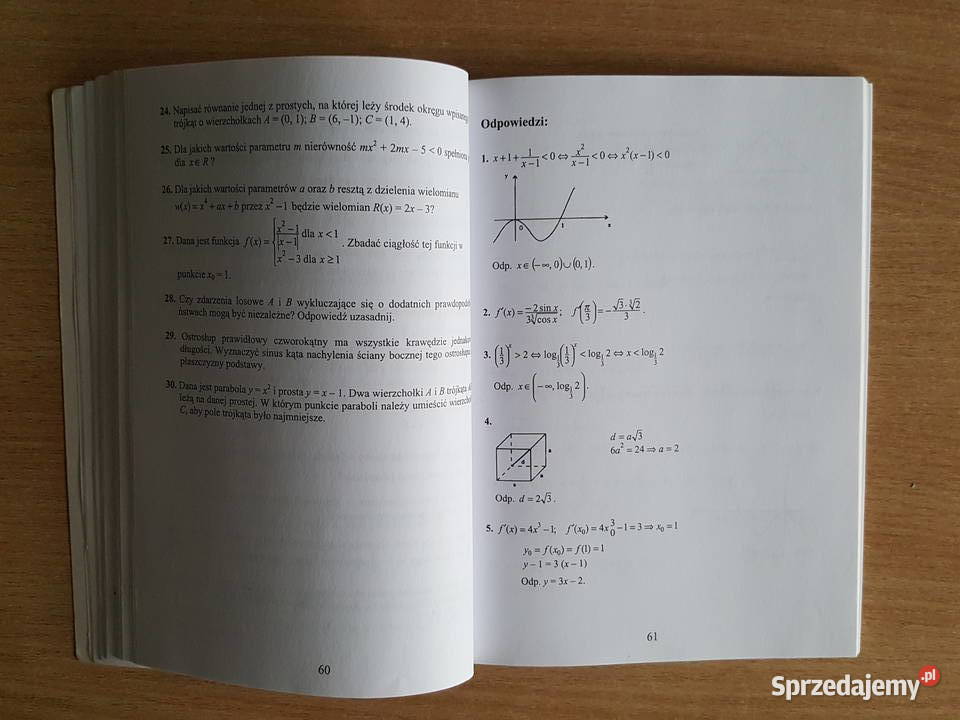 MATEMATYKA testy egzaminacyjne egzamin wstępny Rok wydania 2002 Podręczniki Złotniki