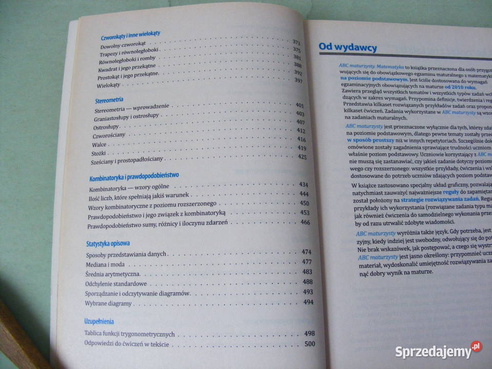 Abc maturzysty matematyka repetytorium Mizerski Oborniki Śląskie