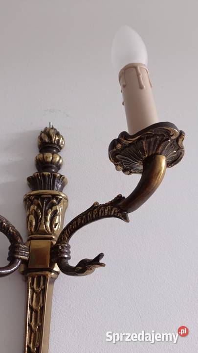 Stary mosiężny kinkiet Pozostałe