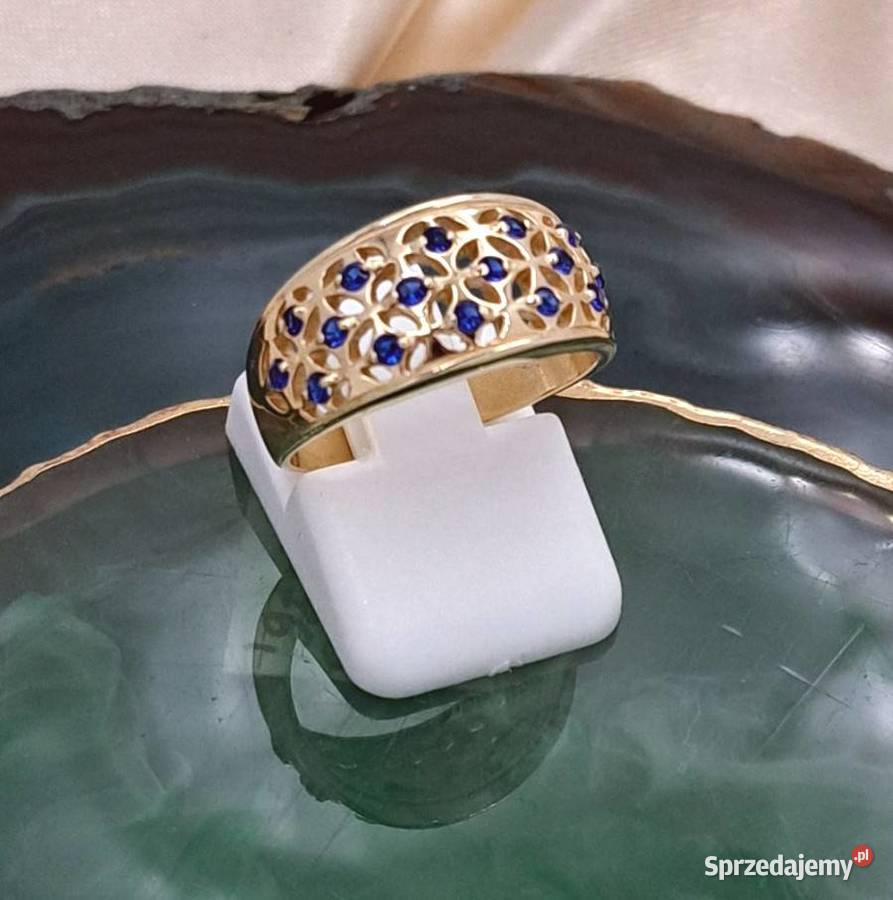 Pierścionek r13 Złoty pr585 Obrączkowy z wielkopolskie Poznań