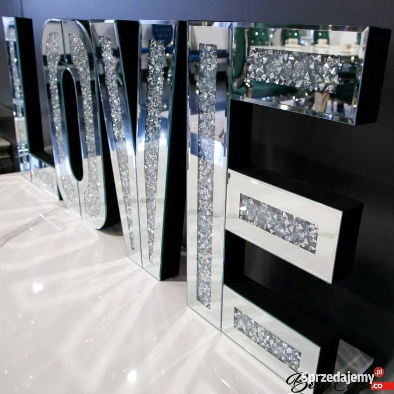 LITERY NAPIS GLAMOUR LOVE 30X50X5 D0557 Warszawa