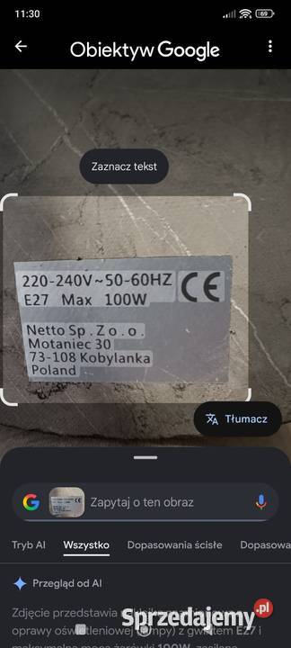 Lampa stojąca Czerwionka-Leszczyny
