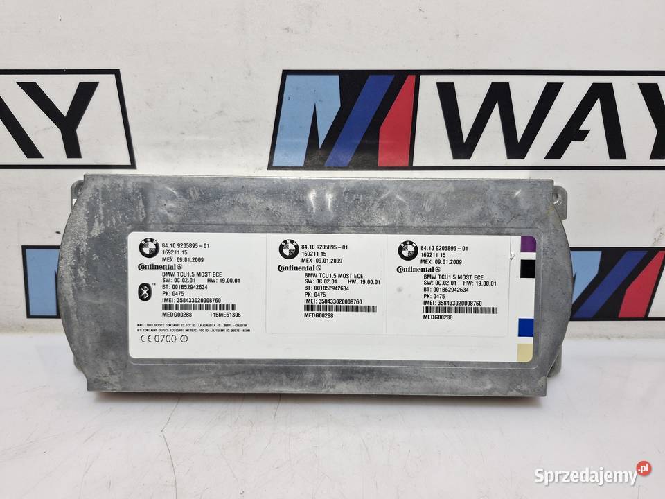 BMW E90 E91 MODUŁ STEROWNIK BLUETOOTH 9205895 osobowe