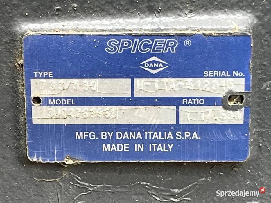 Most przedni spicer kubota m7171 m5111 fendt 733 dolnośląskie Gościszów