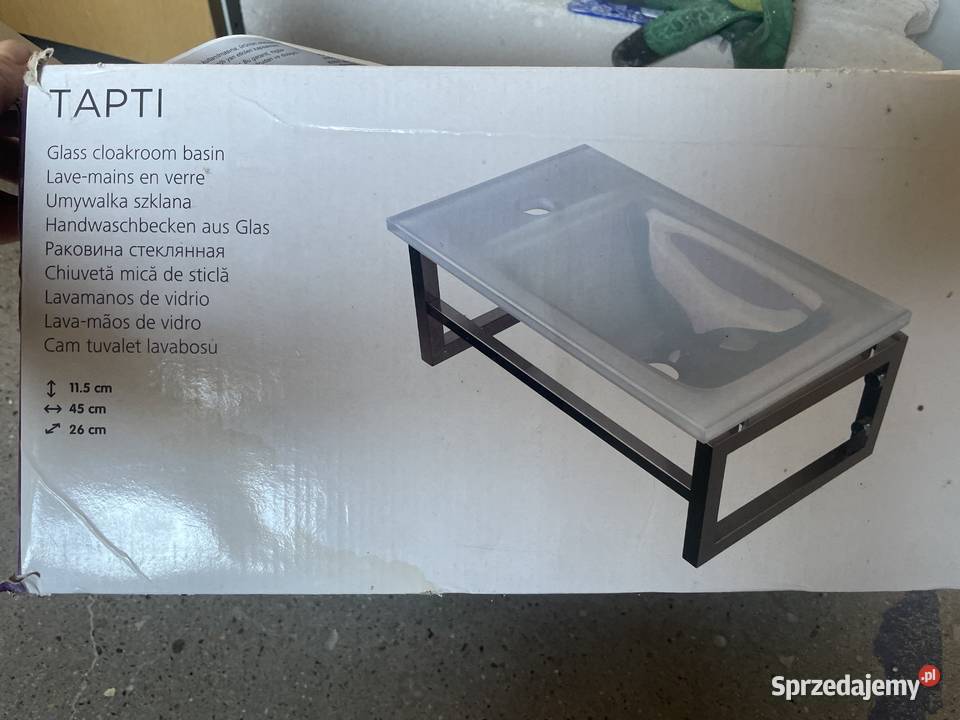 Umywalka szklana nowa nie uzywana Wrocław sprzedam