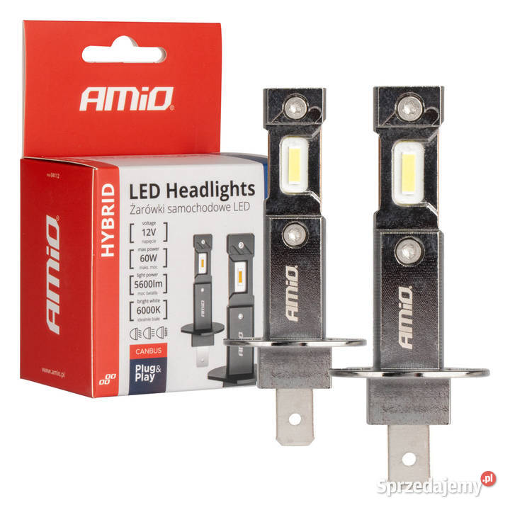 ŻARÓWKI LED AMIO H1 HYBRID CANBUS
