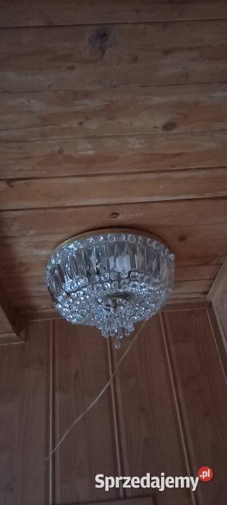 Elegancki kryształowy plafon Wysyłka Antyki Skierniewice