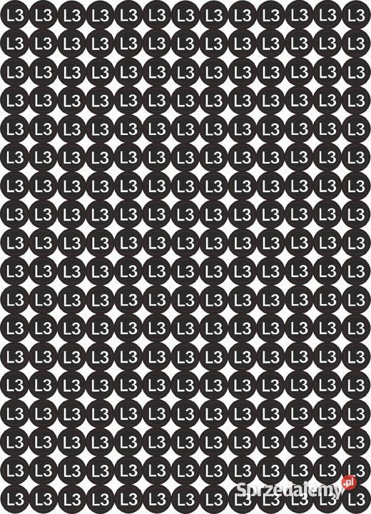 Naklejka na rozdzielnice faza L3 234 13 mm małopolskie Kamionna