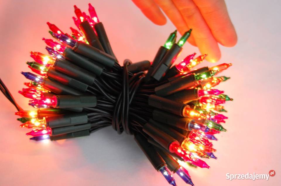 Lampki choinkowe tradycyjne multicolor 100 diod