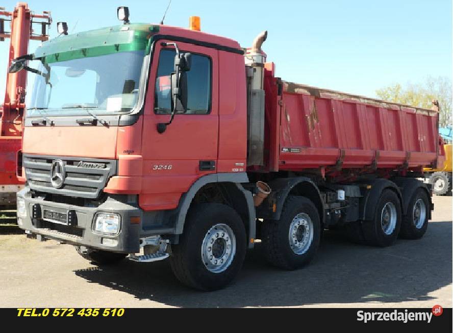 MERCEDES 8X4 wywrotka bordmtic