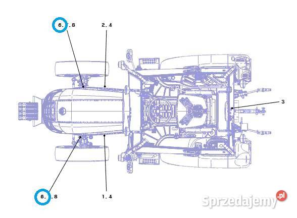 Naklejka emblemat LS MT350 TRG980 LS Tractor Tajęcina