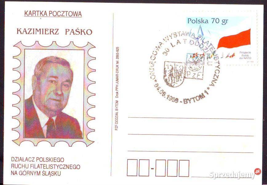 Kart okol Okr Wyst Filat 1991 Gliwice