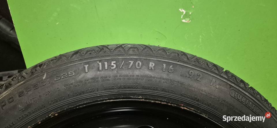 koło dojazdowe 16 opelchevrolet 5x105 nie Koła dojazdowe