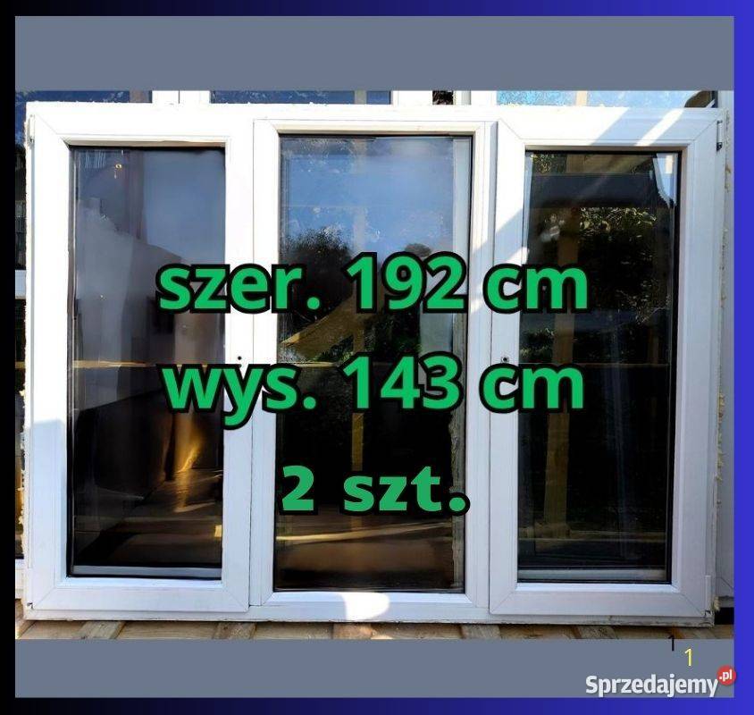 OKNO pcv192x 143 klamki kotwy dostawa okna Ropczyce sprzedam