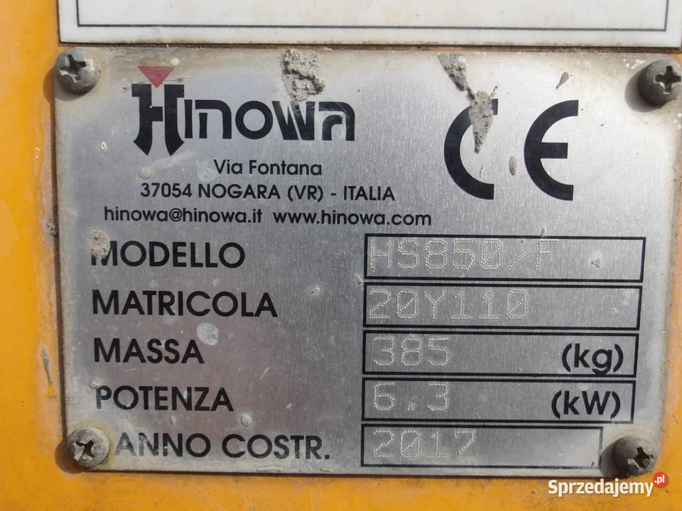 Wozidło gąsienicowe minidumper Hinowa HS850F wielkopolskie