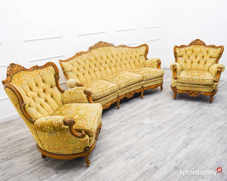 Francuski KOMPLET MEBLI do SALONU Ludwik ZESTAW Kalisz