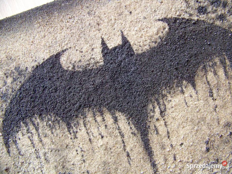 Batman Unikalny obraz ręcznie malowany na piasku Sandomierz