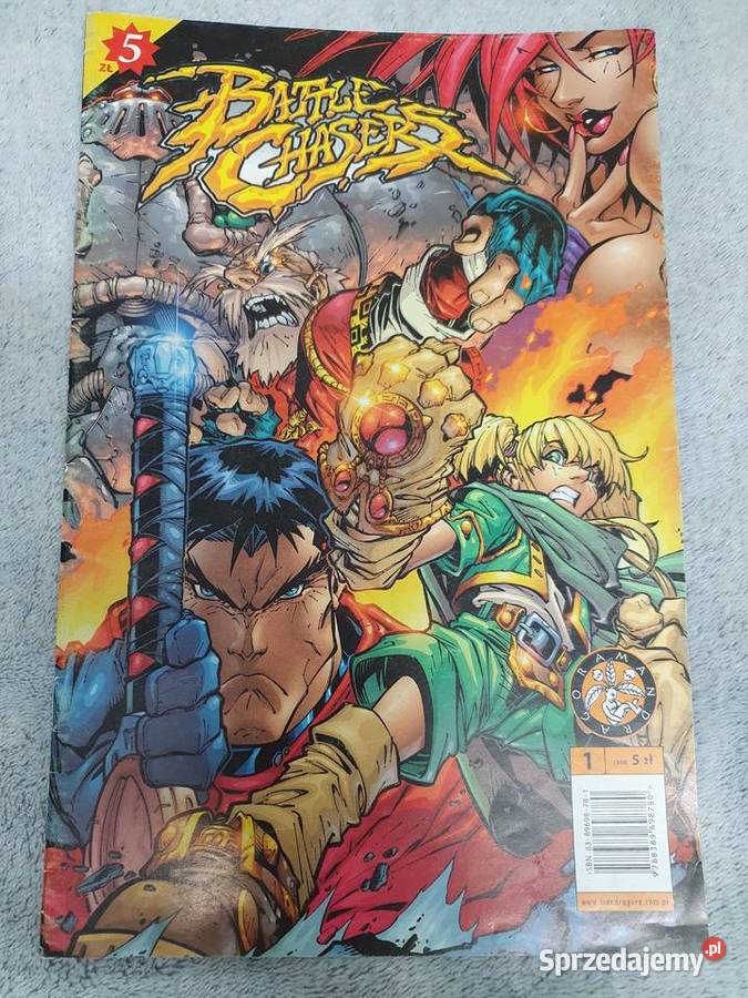 Battle Chasers zestaw 5 komiksów wydanie 1 Rok wydania 2005 Kultura i Rozrywka