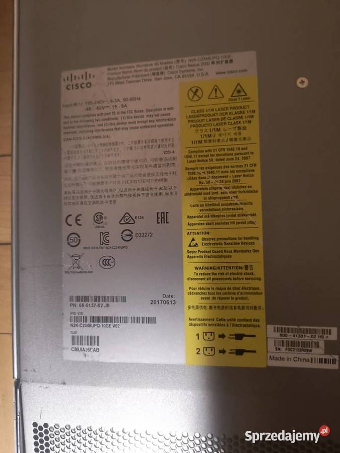 Switcha cisco n2kc2348upq10GE extender 48x sfp