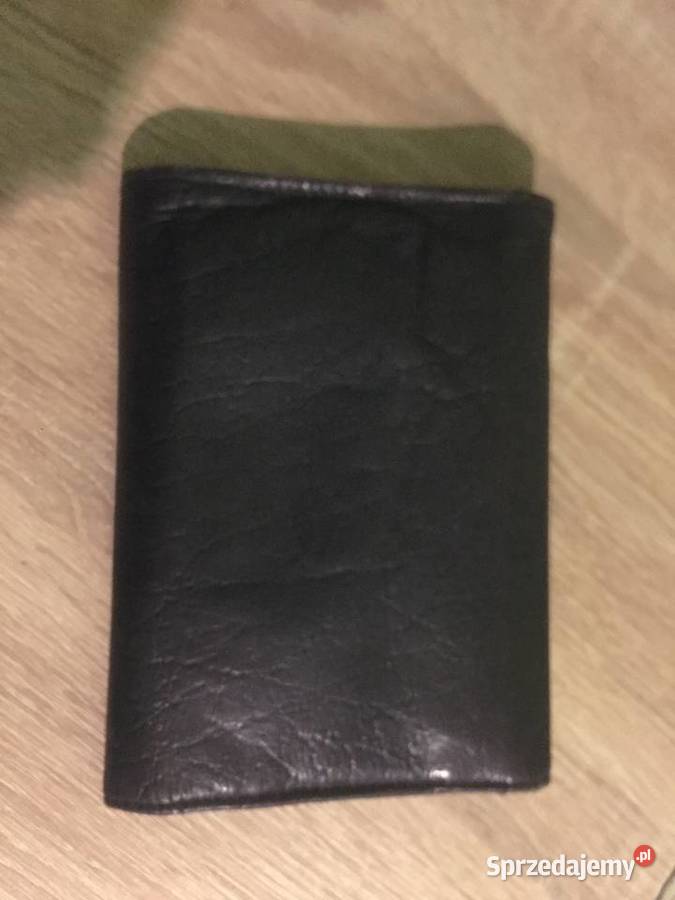 portfel męski czarny skórkowy Łódź