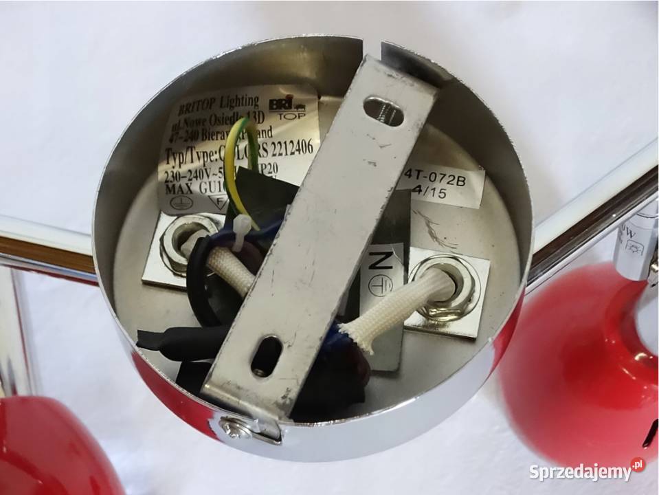 Colors czerwony lampa sufitowa spot 4punktowa Biłgoraj