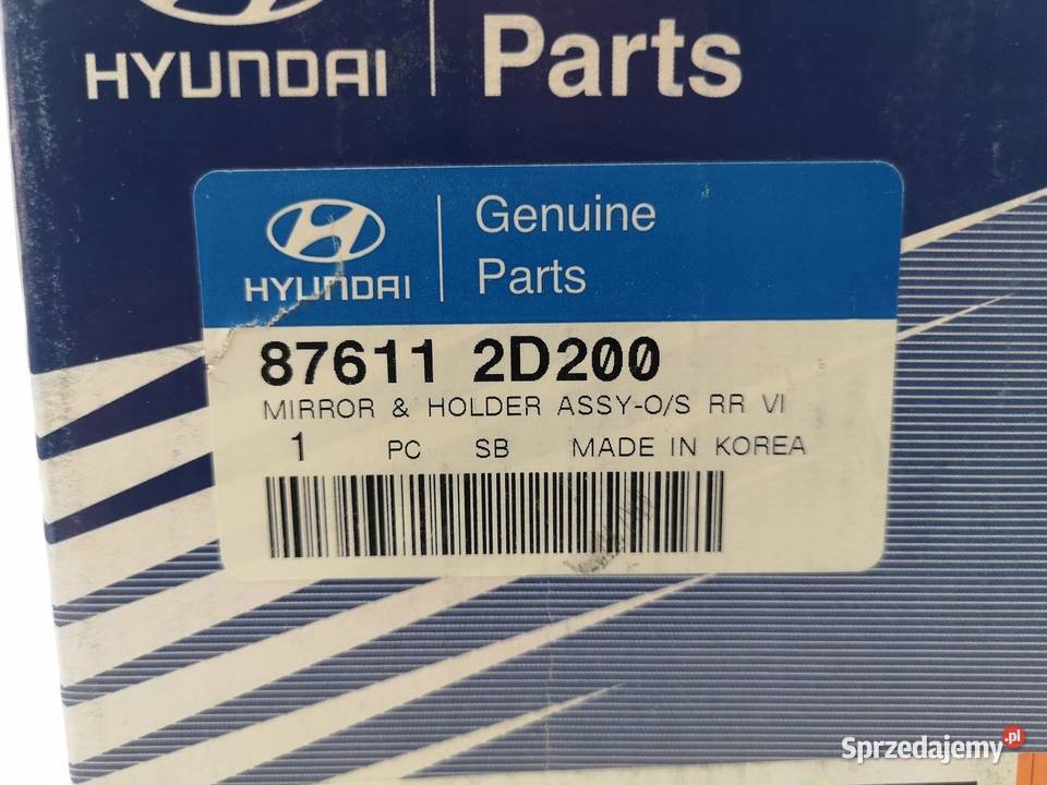 WKŁAD LUSTERKA LEWY HYUNDAI ELANTRA 0004 ORI OE sprzedam