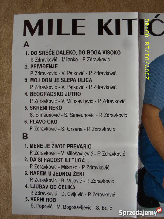 POP kaseta MILE KITICDO SERCE DALEKO Wołów